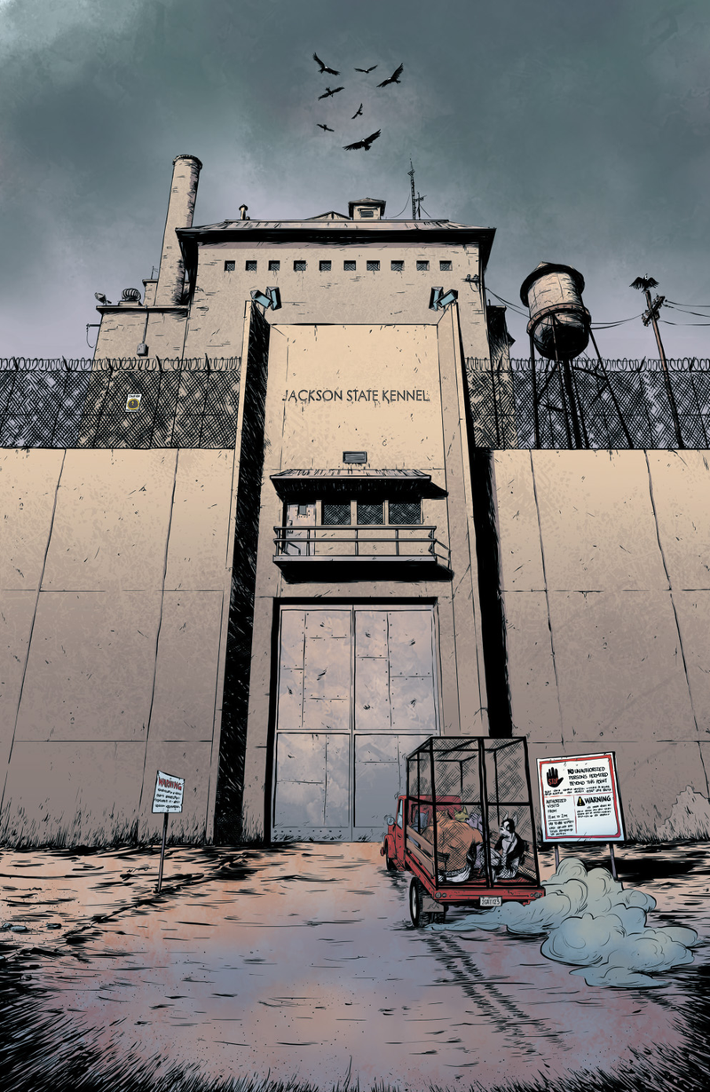 Illustration for article titled Exclusive Boom! preview: Cartoon animals go to prison in Kennel Block Blues